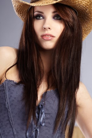 Beautiful Cowgirl の写真素材