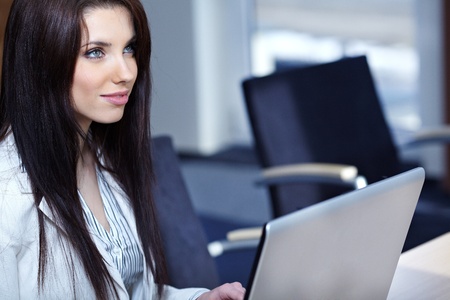 woman in the officeの写真素材