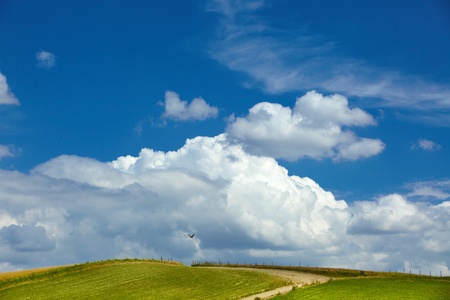 Blue skyの写真素材