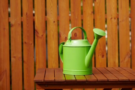 Spring garden tools background の写真素材