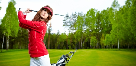 Womans Golf の写真素材
