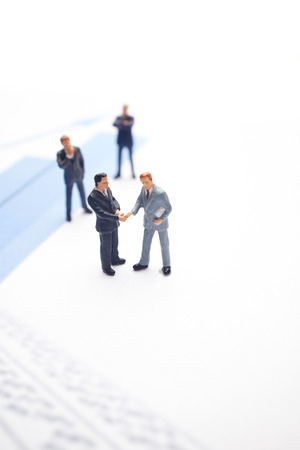 Business meeting  Figures of businessmanの写真素材