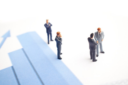 Business meeting  Figures of businessmanの写真素材