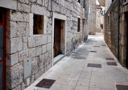 beauty of medieval croatia village,の写真素材