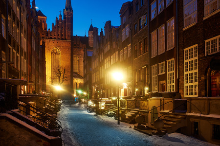 old town in Gdansk, Poland の写真素材