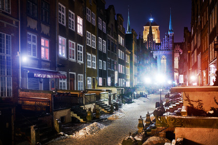 old town in Gdansk, Poland の写真素材