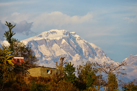 Himalaya landscape, Nepalの写真素材