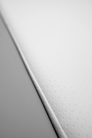 black and white sewing leather texture の写真素材