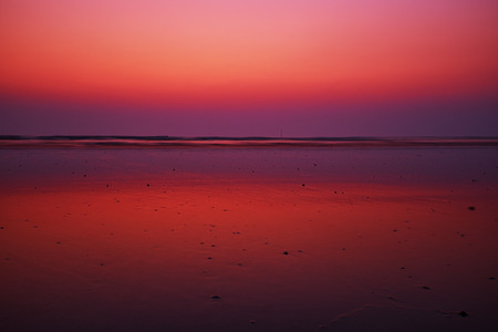 Red sunsetの写真素材