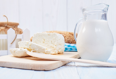 Milk products. Healthy food.の写真素材