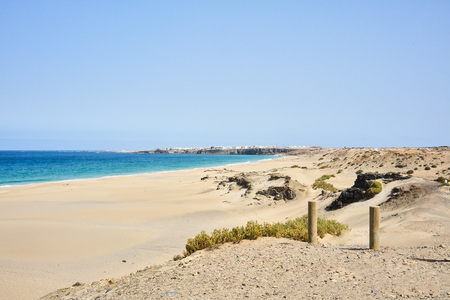 Typical landscape of Fuerteventura island