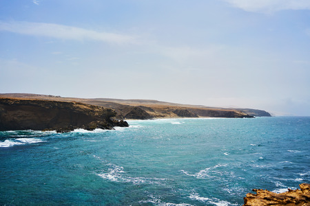 Typical landscape of Fuerteventura islandの写真素材