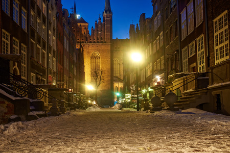 Old town in Gdansk, Polandの写真素材