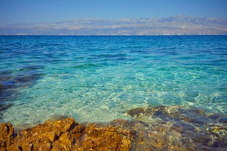 seascape Adriatic sky and sea background.の写真素材
