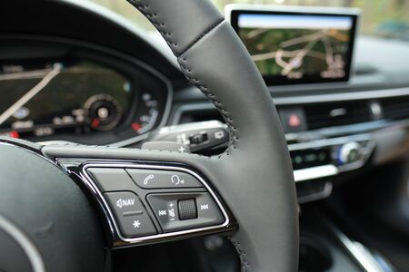 Multifunction Steering Wheel . Switch Button Audio Volume Media Control Switch Button of luxury car