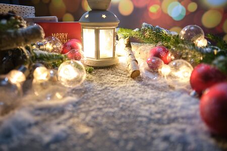 Christmas holidays background with copy space for your textの写真素材