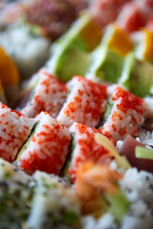 birthday? new year? Big Sushi set of your events.の写真素材