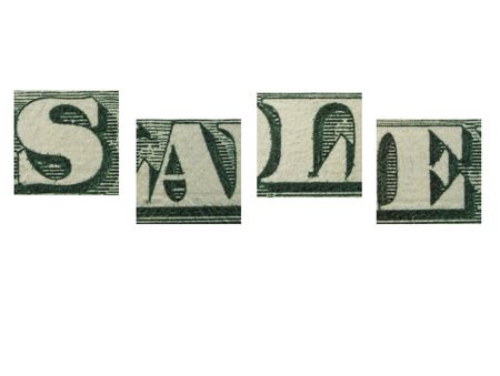 Word SALEの写真素材