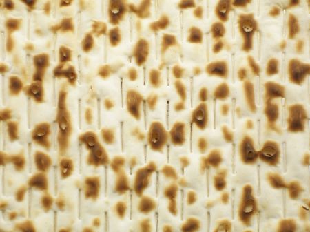 Matzoh -  jewish passover bread super close-upの写真素材
