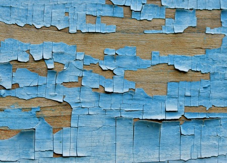 Blue wooden wall close-up, may be used as backgroundの写真素材