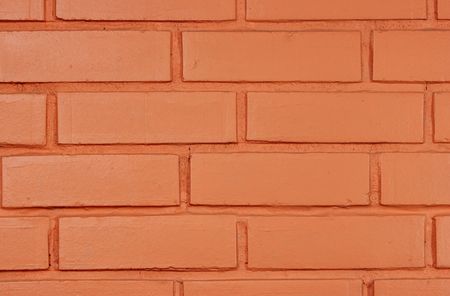 Close-up of brick wall may be used as background
