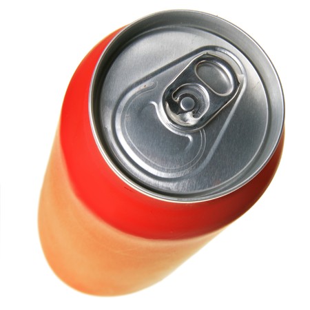Cola can isolated over a white background