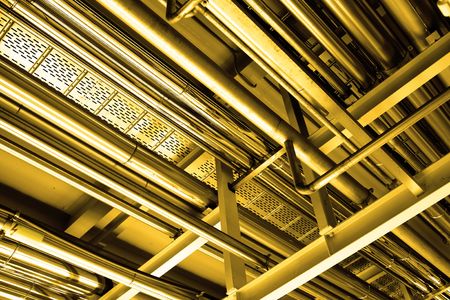 Tubes, may be used as industrial backgroundの写真素材