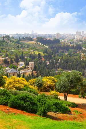 Summer view of Jerusalem, Israelの写真素材
