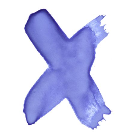 X - Color letters isolated over the white backgroundの写真素材