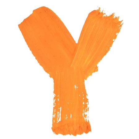 Y - Color letters isolated over the white backgroundの写真素材