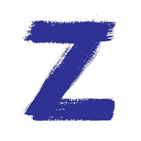 Z - Colorful alphabet  isolated over the white backgroundの写真素材