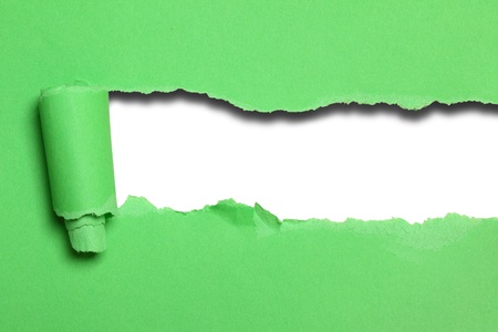 Green paper background with space for your own textの写真素材