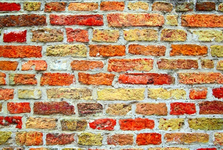 Ancient brick wall, may be used as background