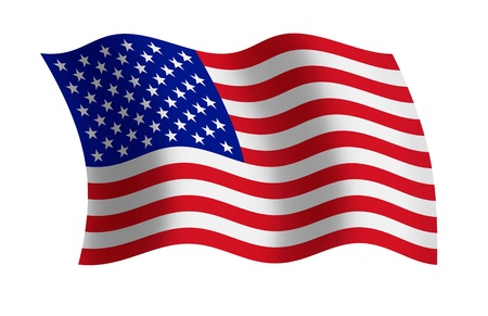Raster illustration of the USA flag の写真素材