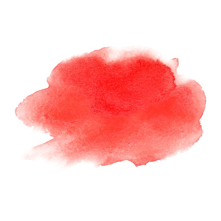 Red watercolor brush strokes - space for your own textの写真素材