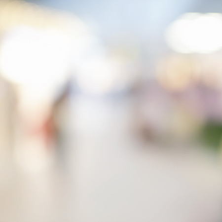 Background of duty free shop in airport out of focusの写真素材