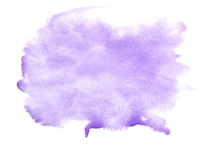 Blue watercolor stain - abstract background and space for your own textの写真素材