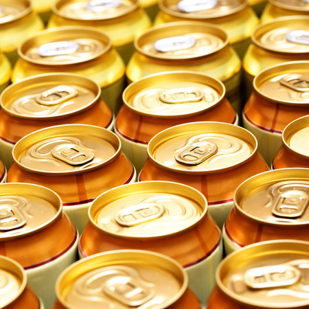 Beer cans. Shallow DOF!の写真素材