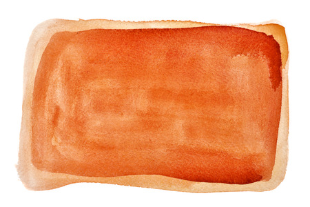 Orange watercolour background - space for your own textの写真素材