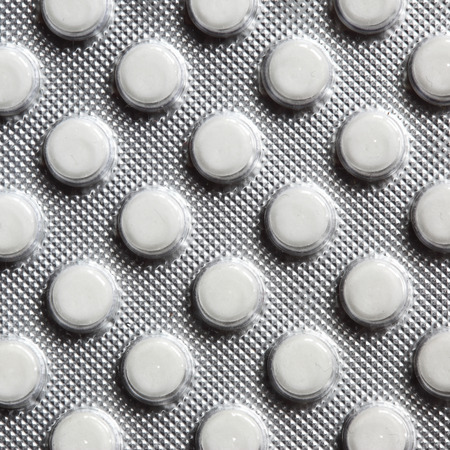 Pills in pack close-up