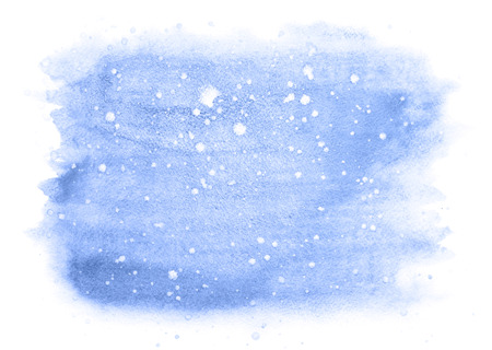 Winter watercolor background with snowの写真素材