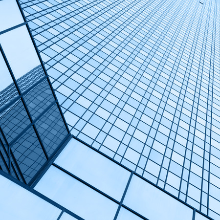 Wall of office building - architectural backgroundの写真素材