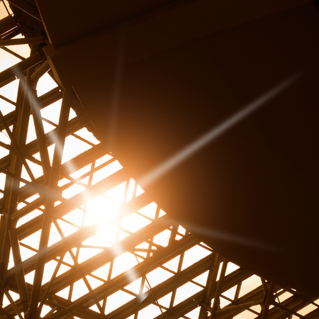 Skylight window -  abstract architectural background with space for textの写真素材