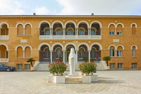 Nicosia, Cyprus - January 25, 2019 : Archbishop's Palace - Official residence and office of the archbishop of Cyprusのeditorial素材
