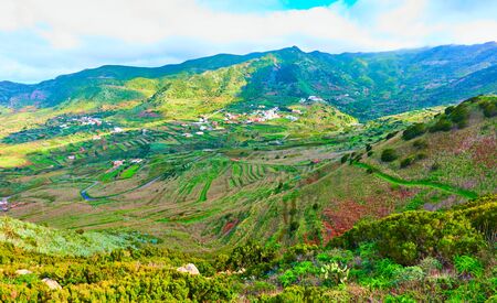 Rural landscape of tne North of Tenerife, The Canary Islands, Spainの写真素材