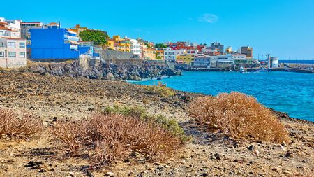 Los Abrigos town on the coast of Tenerife, The Canaries, Spain