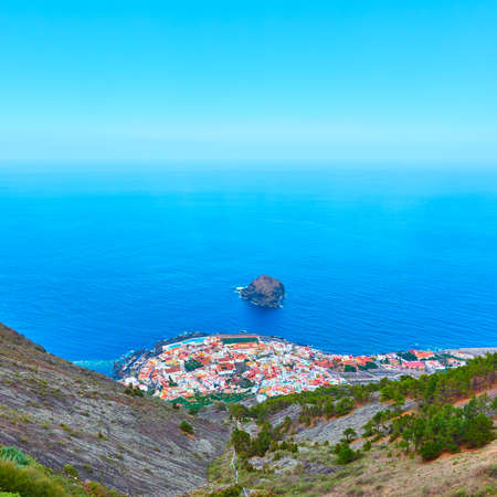 Garachico town inTenerife by the ocean, The Canaries, Spain. Landscapeの写真素材
