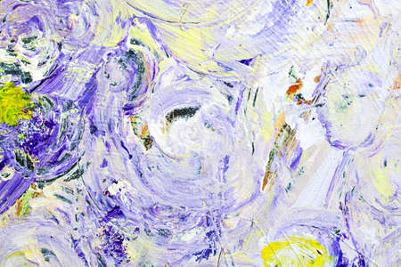 Expressive abstract background with colorful paint stainsの写真素材