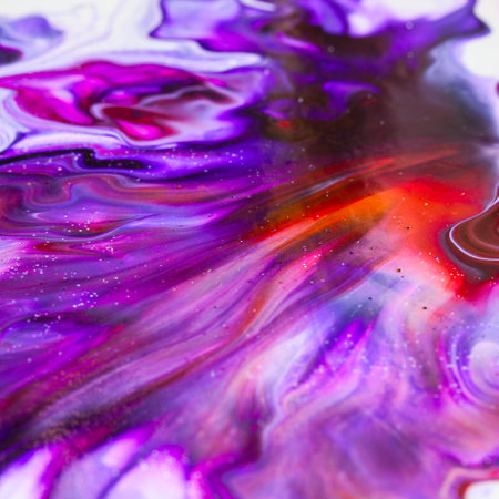 Colorful abstract background with fluid paint