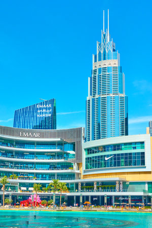 Dubai, UAE - January 30, 2020: The Dubai Mall in Downtown, United Arab Emiratesのeditorial素材